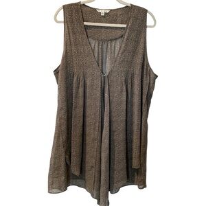 CAbi Women’s Sleeveless Sheer V-neck Vest Cardigan Style 365 XL